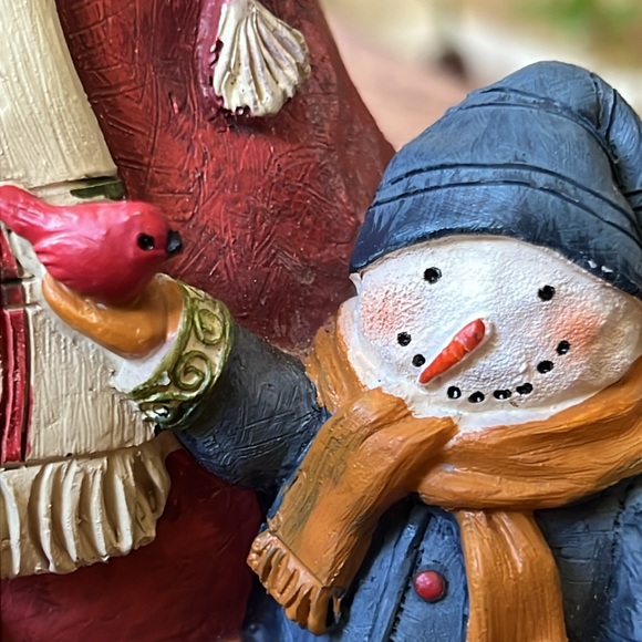 Resin little bird snowman family holiday decor/christmas deco - Picture 4 of 10